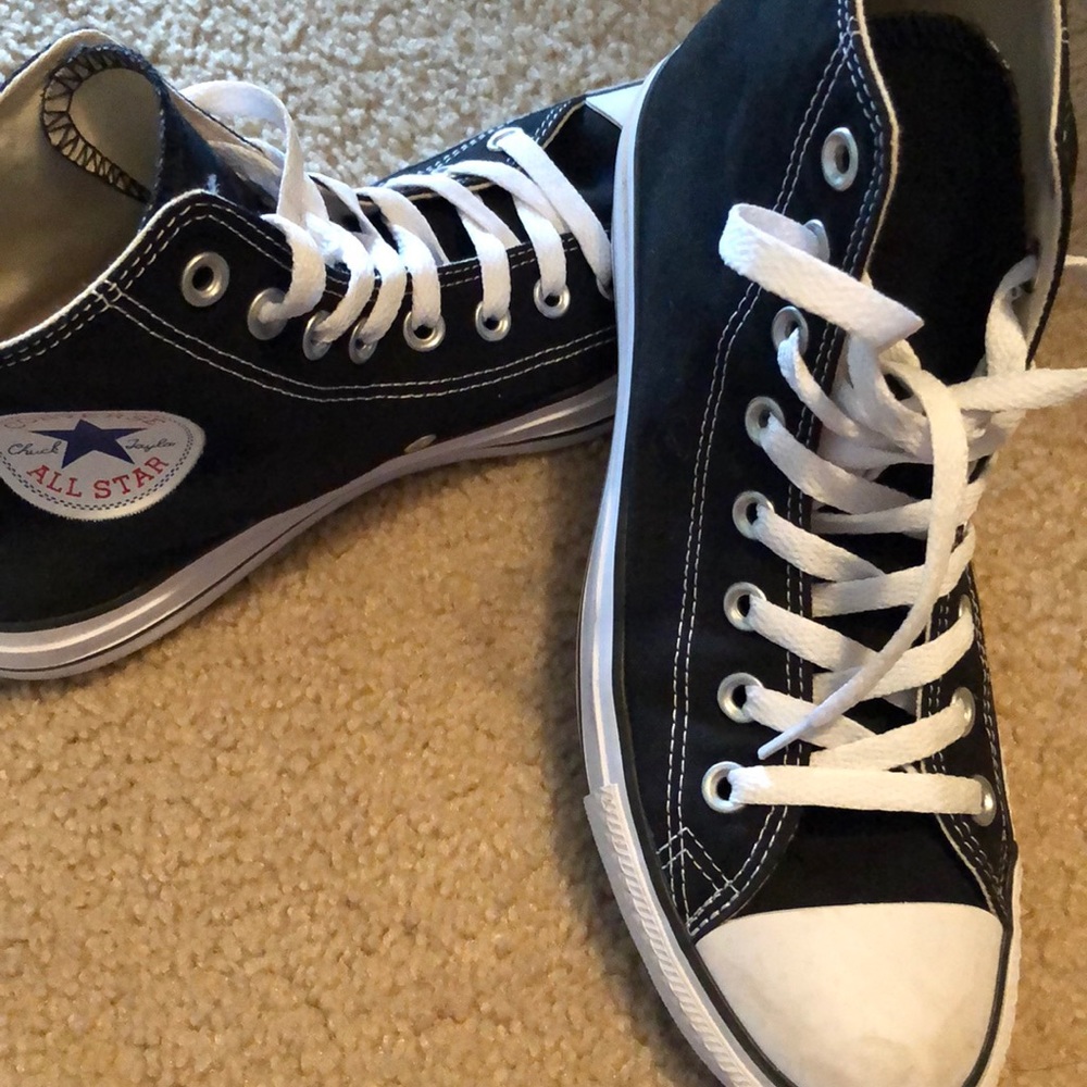 Black high top Converse
